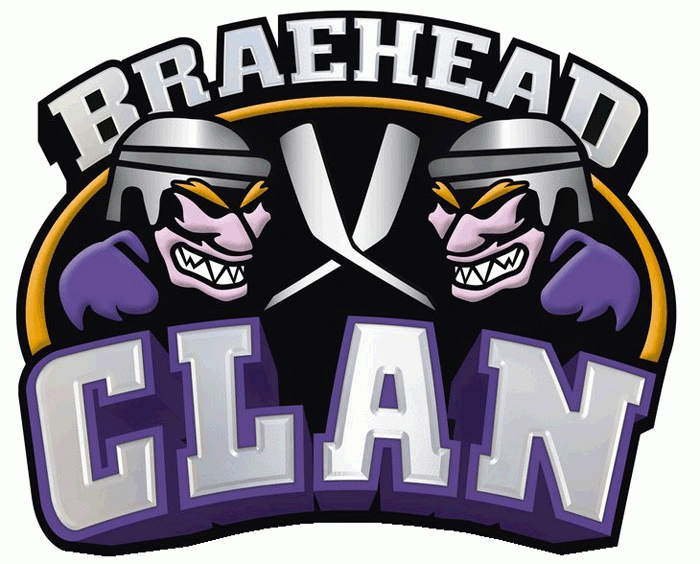 Braehead Clan 2010-Pres Primary Logo iron on heat transfer...